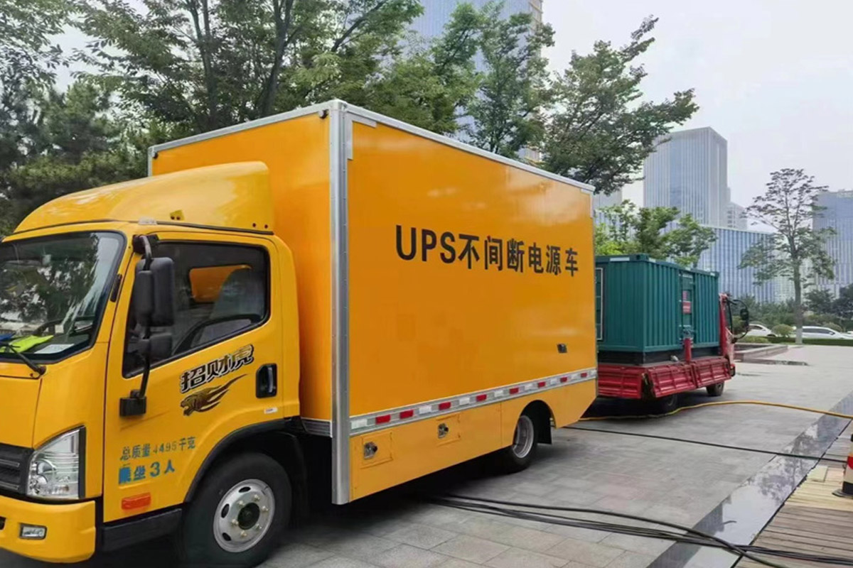 中原镇发电机租赁施工现场