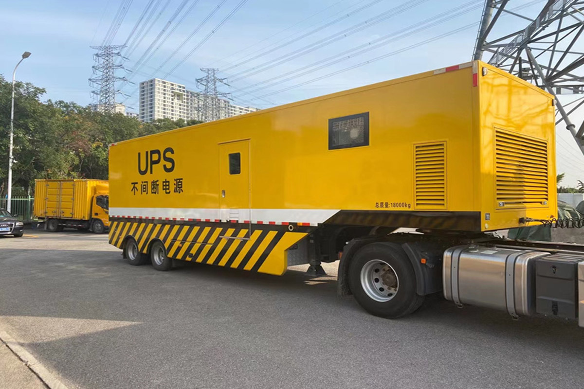 中原镇发电机租赁施工现场